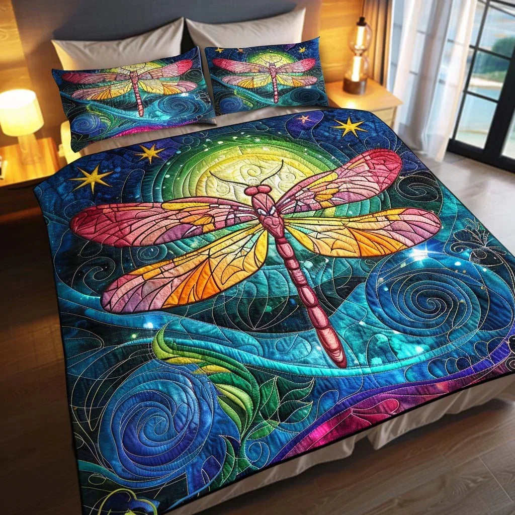 Dragonfly Fresh Breeze Bamboo Quilt Bedding Set
