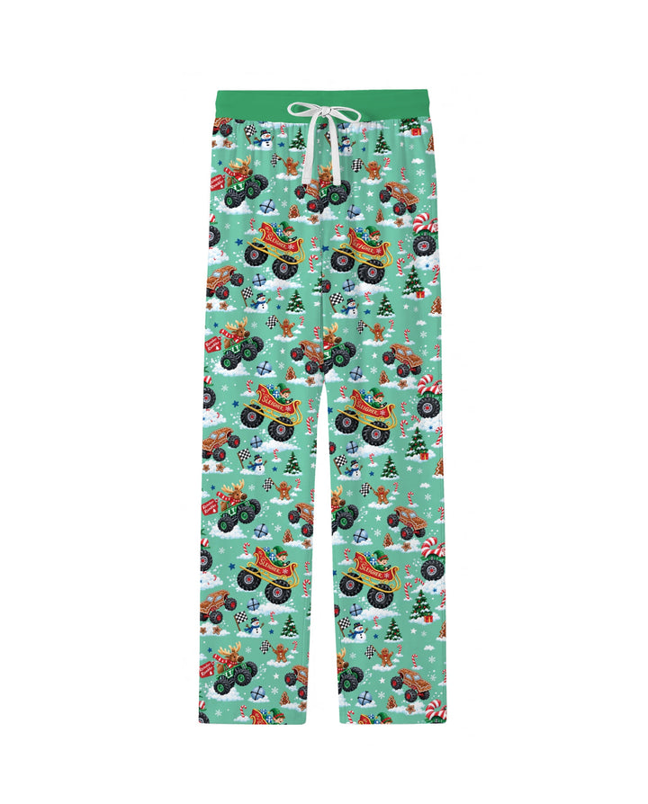 Holiday Monster Truck Bamboo Men's Pajama Set