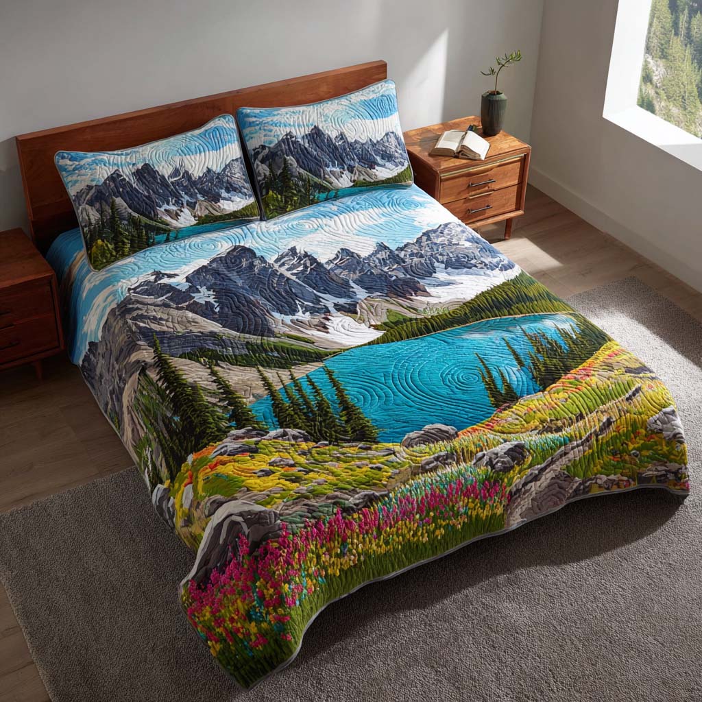 Earthy Soul Journey Bamboo Quilt Bedding Set
