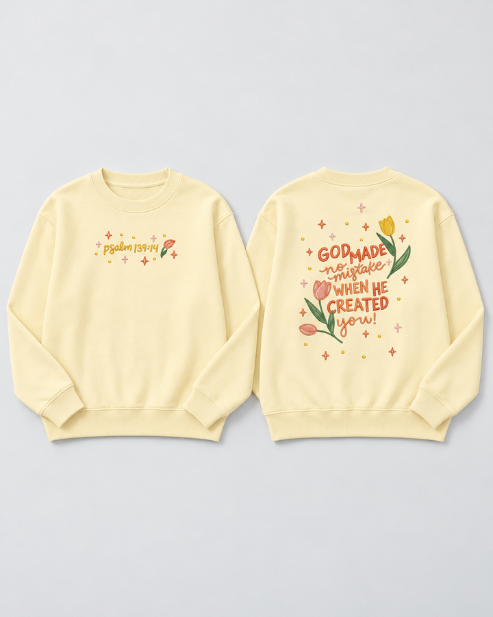 Template Damen-Rundhals-Sweatshirt aus Bambus