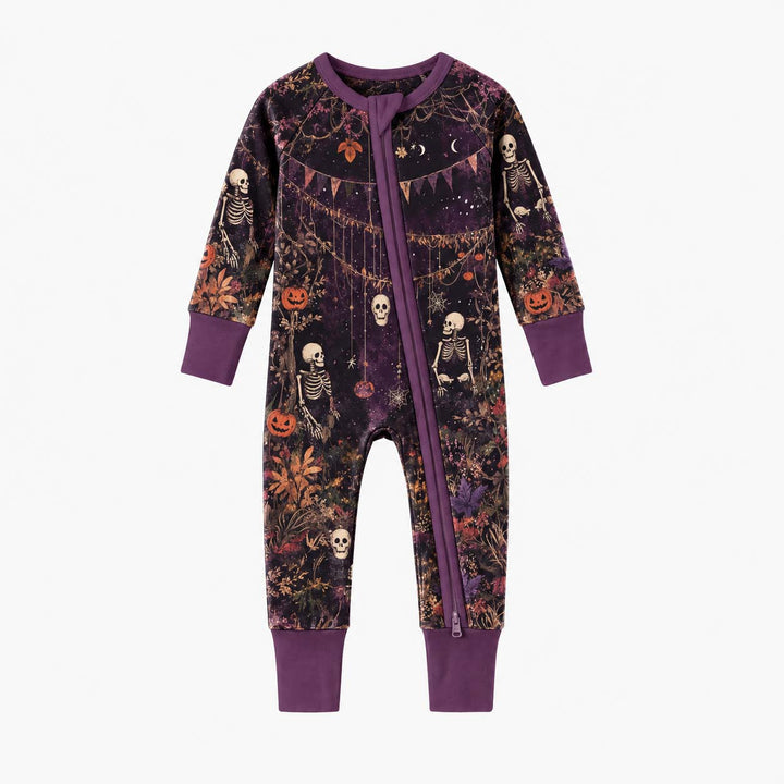 Enchanted Skeleton Halloween Garden Bamboo Convertible Zippy