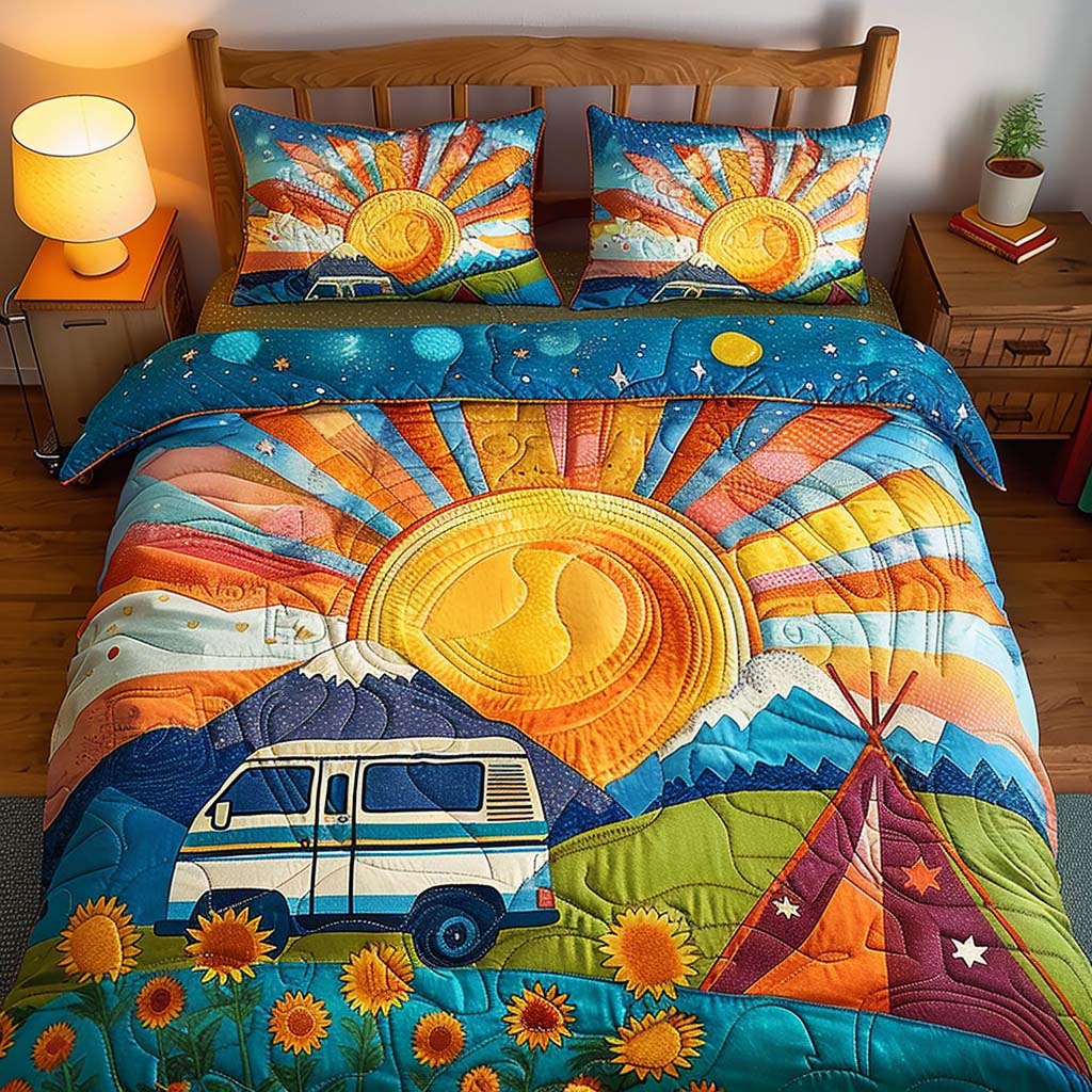 Endless Forest Adventure Bamboo Quilt Bedding Set