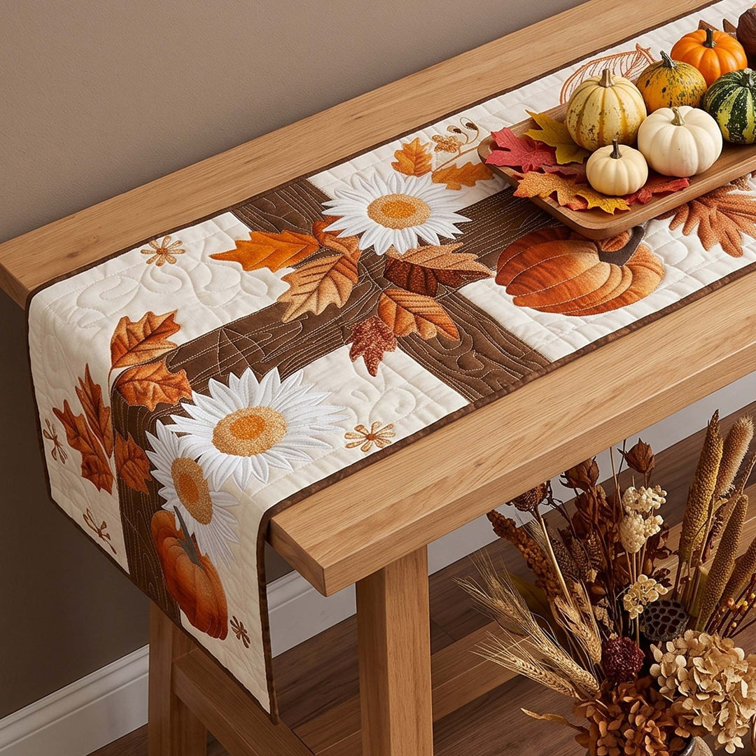 Faithful Fall Quilt Table Runner