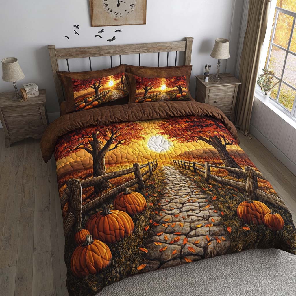 Fall Cozy Dreams Bamboo Quilt Bedding Set