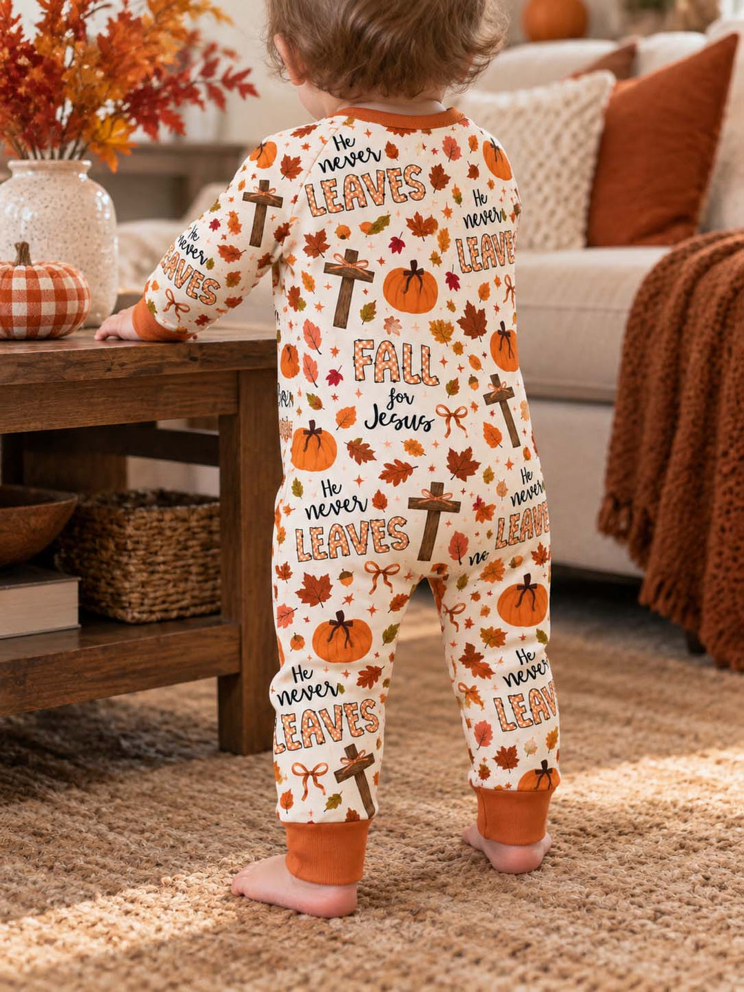 Fall For Jesus Autumn Leaves Bamboo Convertible Zippy