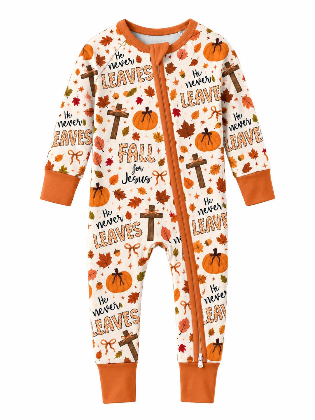 Fall For Jesus Autumn Leaves Bamboo Convertible Zippy