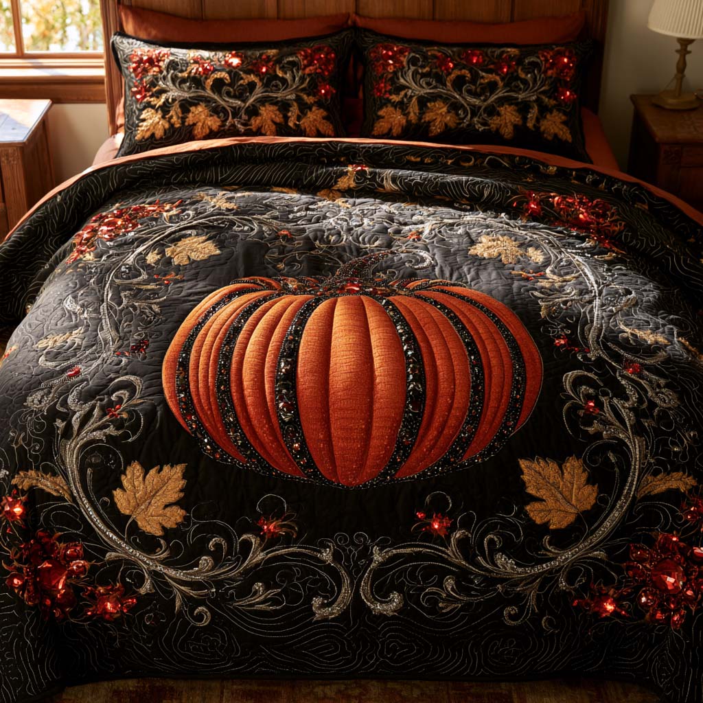 Fall Forest Escape Bamboo Quilt Bedding Set