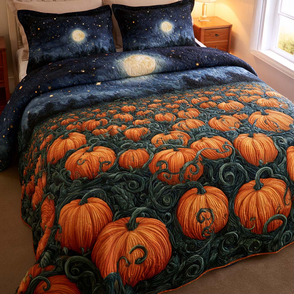 Fall Golden Breeze Bamboo Quilt Bedding Set
