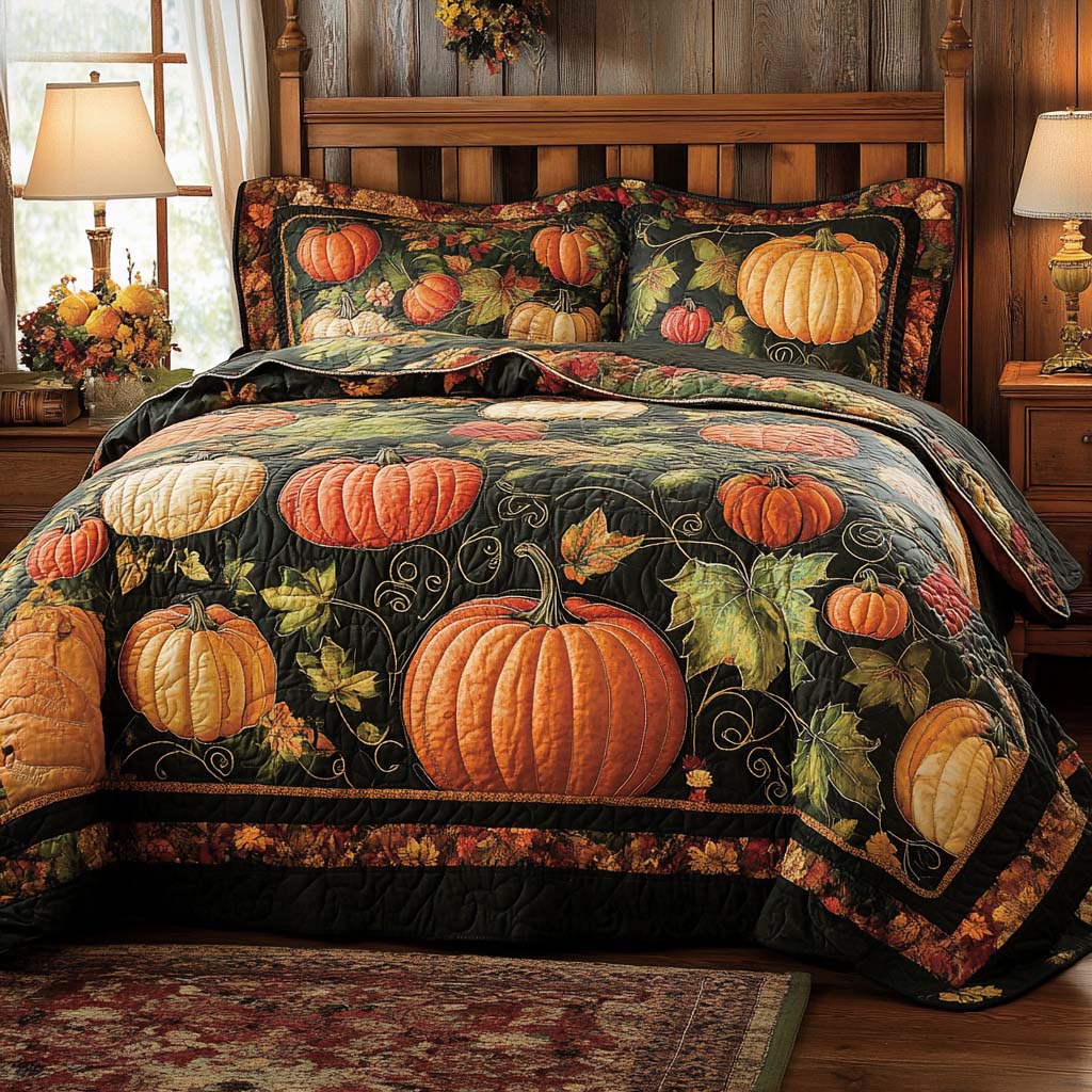 Fall Peaceful Escape Bamboo Quilt Bedding Set