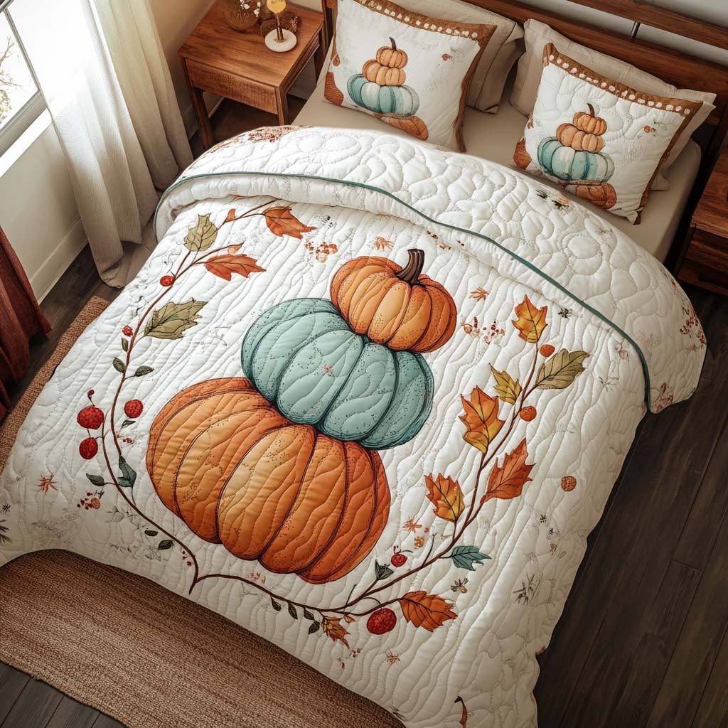 Fall Rustic Journey Bamboo Quilt Bedding Set