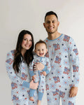Red White and 250th Anniversary Bamboo Men's Pajama Set