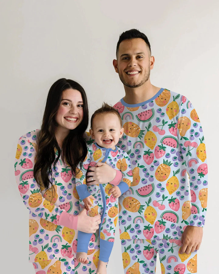 Fruitie Cuties Familien-Pyjama-Set aus Bambus für Damen
