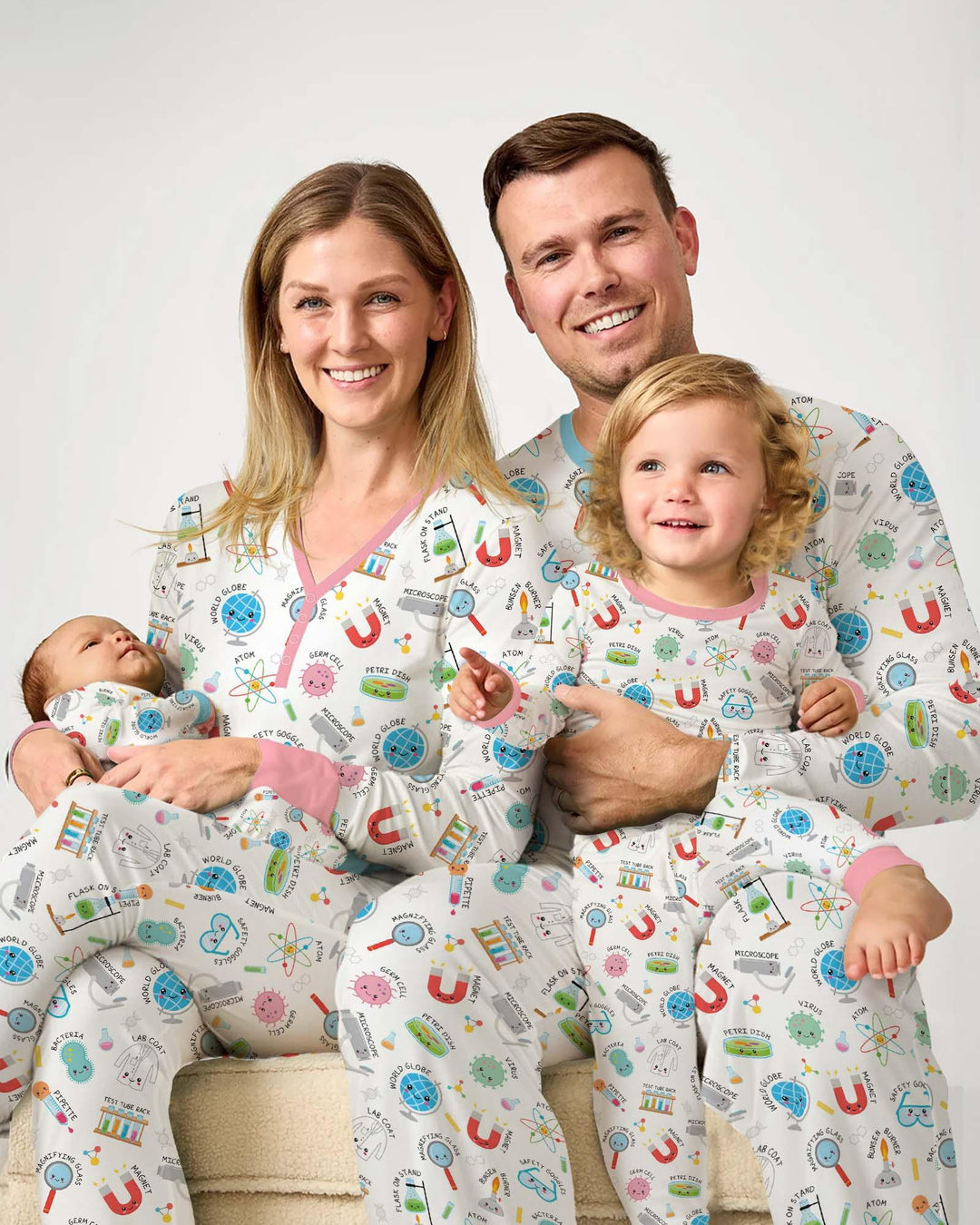 Science Fun Family Matching Bamboo Women Pajama Set