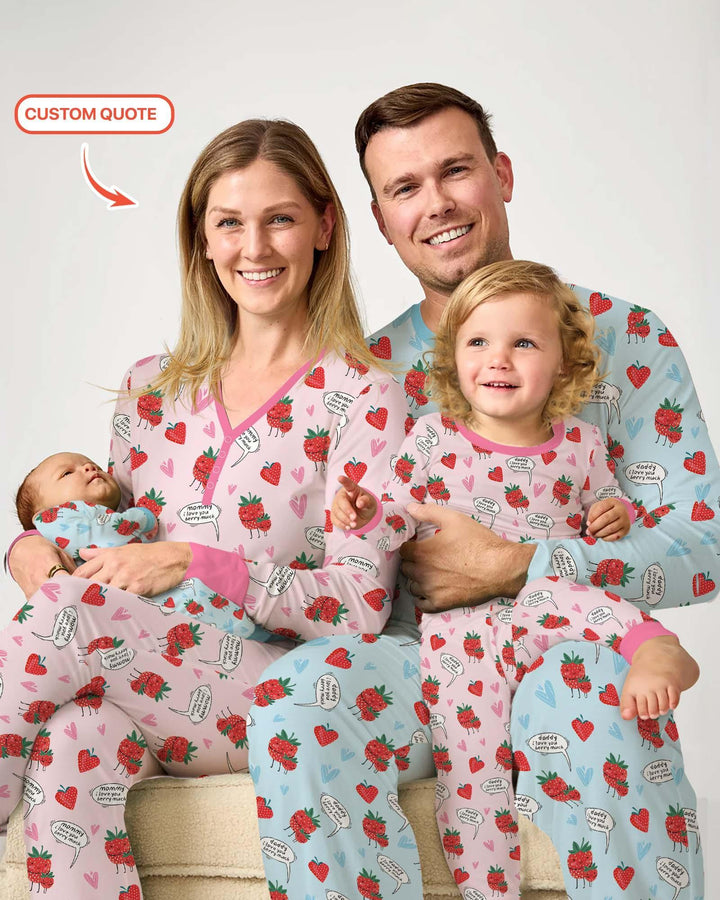 Ich liebe dich sehr Bambus Pyjama-Set für Damen