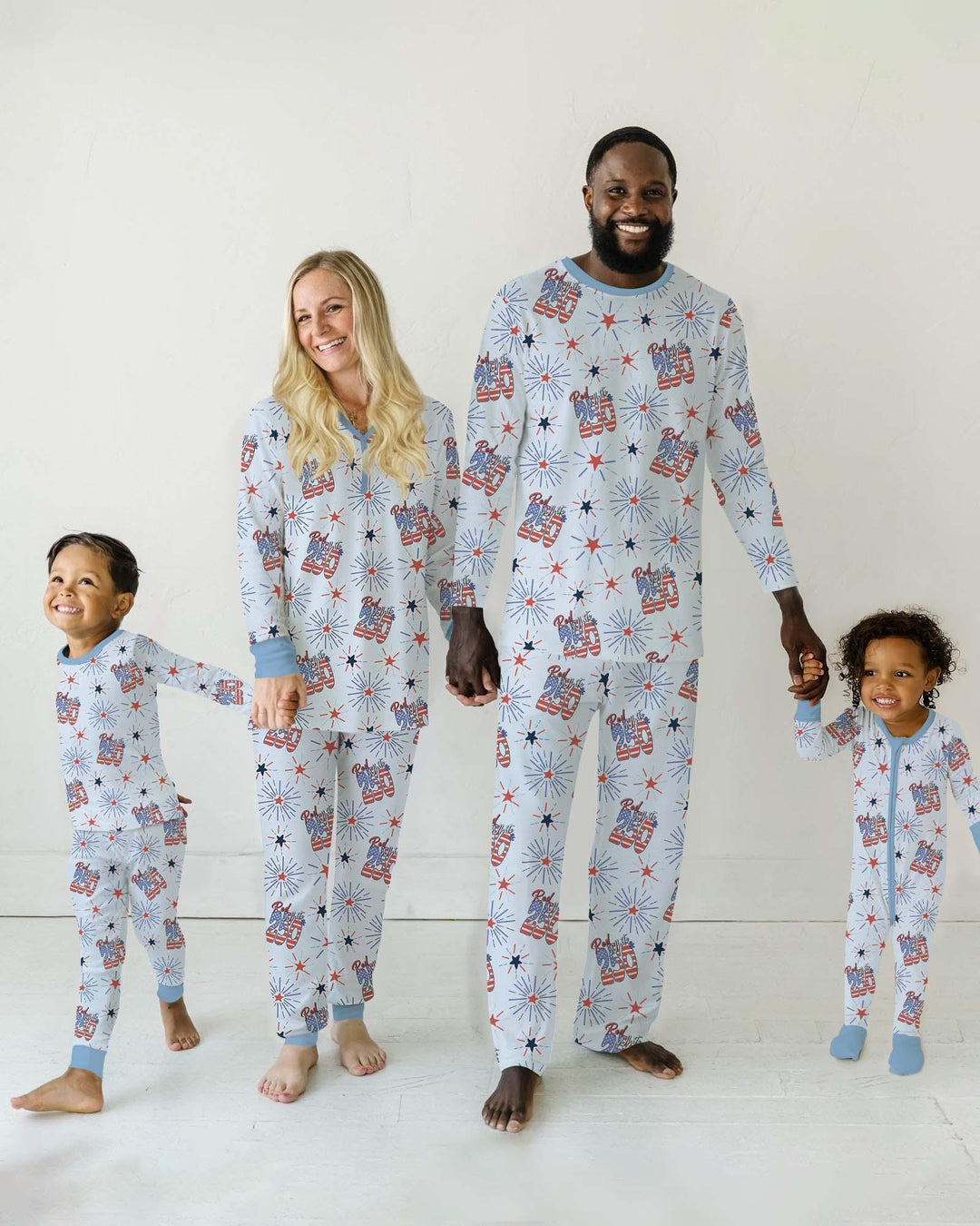 Red White and 250th Anniversary Bamboo Women Pajama Set