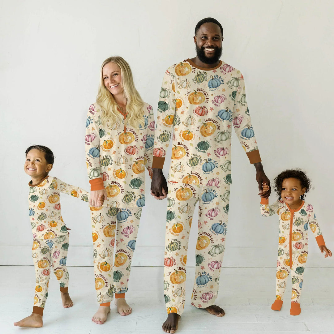 Christian Thanksgiving Men's Pajama Set , Christian Thanksgiving Men's Pajama Set - Only Shirt / XS / Chocolate Brown