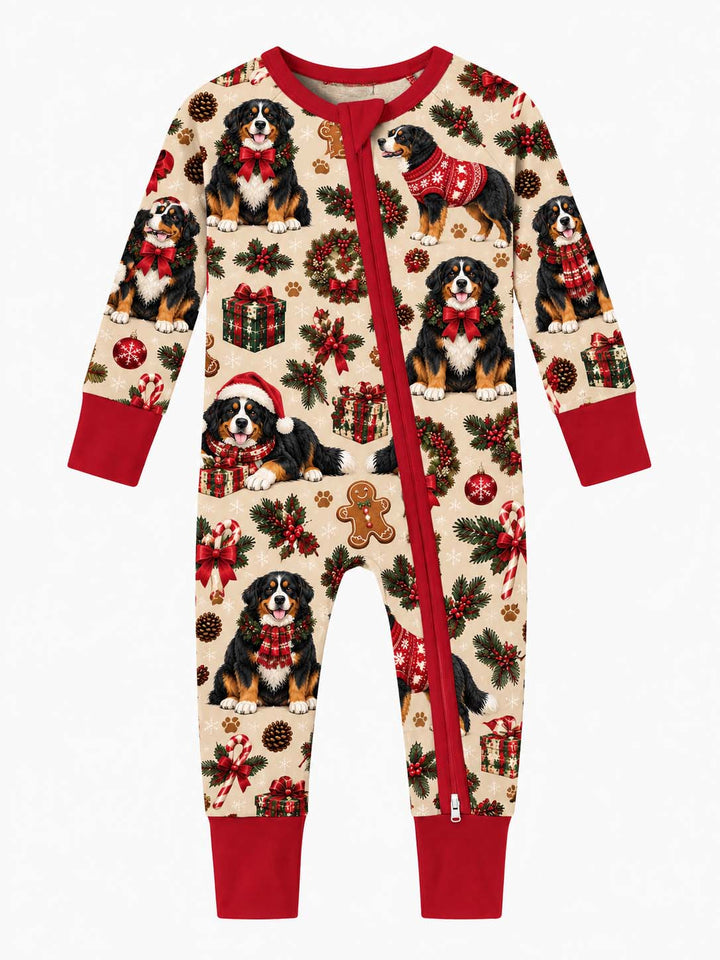 Festive Bernese Christmas Bamboo Convertible Zippy