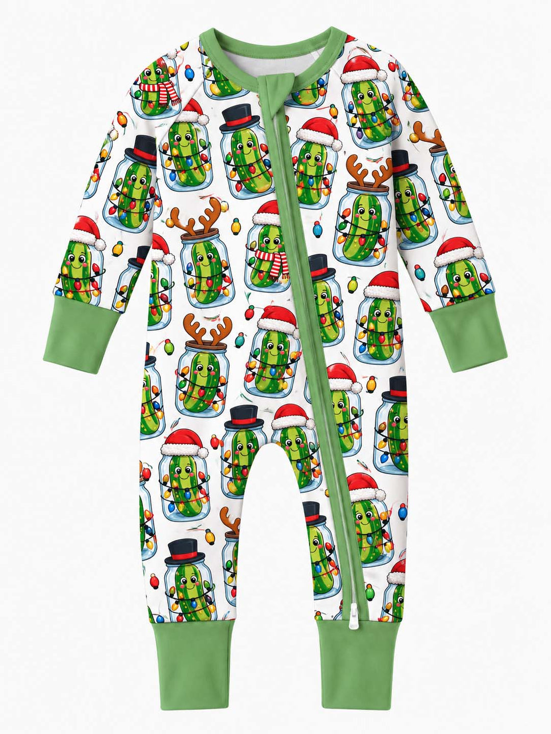 Festive Pickles in Mason Jars Bamboo Convertible Zippy