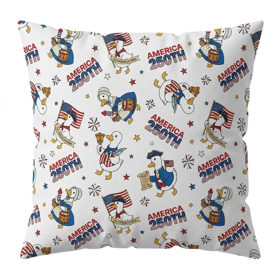 Patriotic Goose Celebrating 250 Years Bamboo Pillow Case
