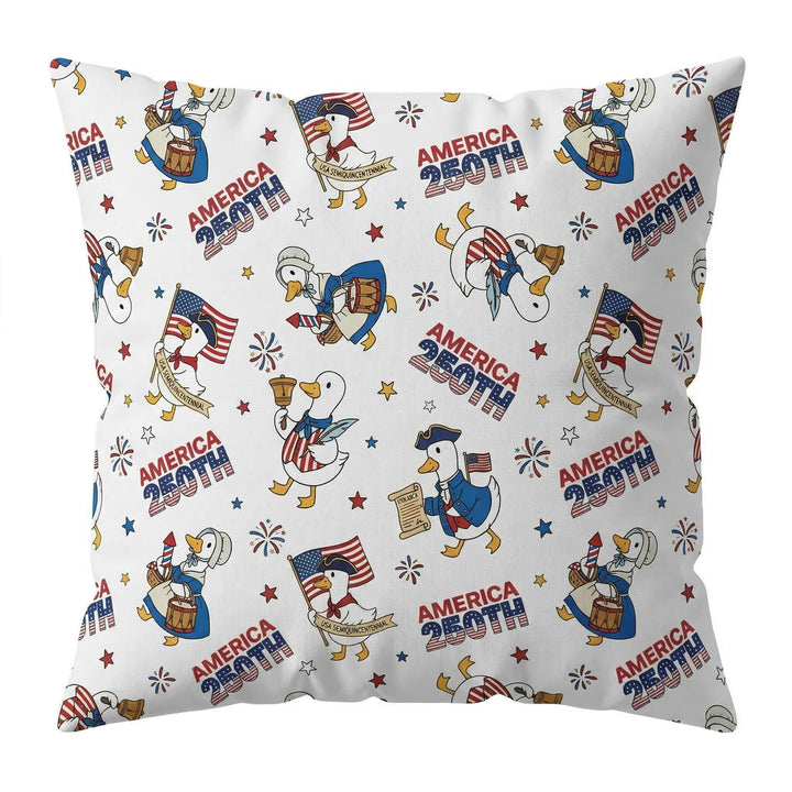 Patriotic Goose Celebrating 250 Years Bamboo Pillow Case