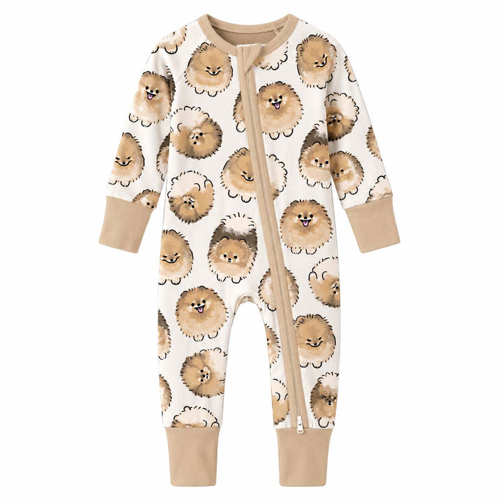 Fluffy Pomeranian Faces Bamboo Convertible Zippy