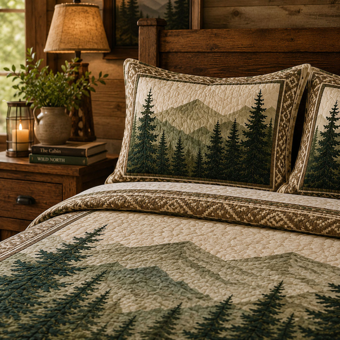 Forest Whisper Bamboo Quilt Bedding Set