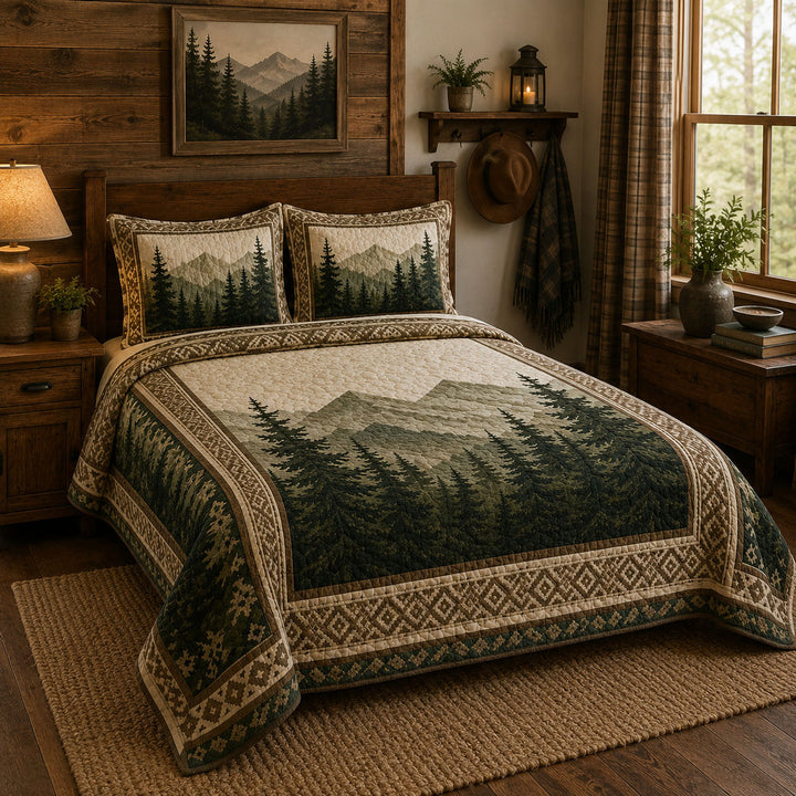 Forest Whisper Bamboo Quilt Bedding Set