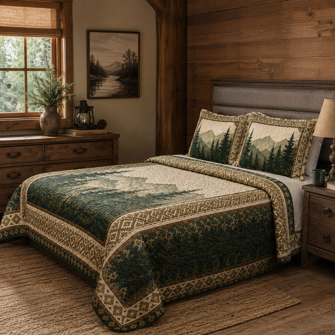 Forest Whisper Bamboo Quilt Bedding Set