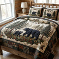 Forest Bear Bamboo Quilt Bedding Set