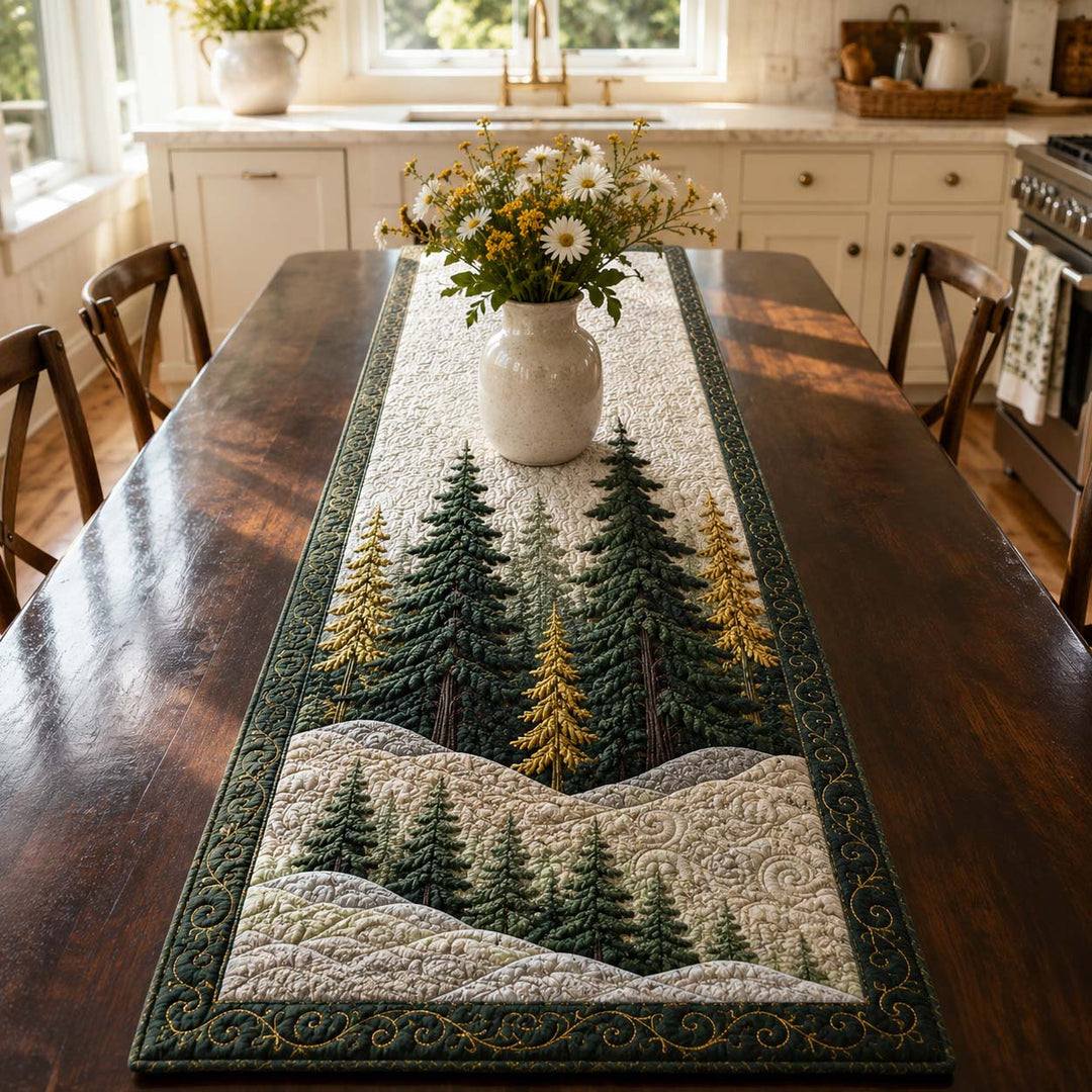 Forest Dream Haven Quilt Table Runner