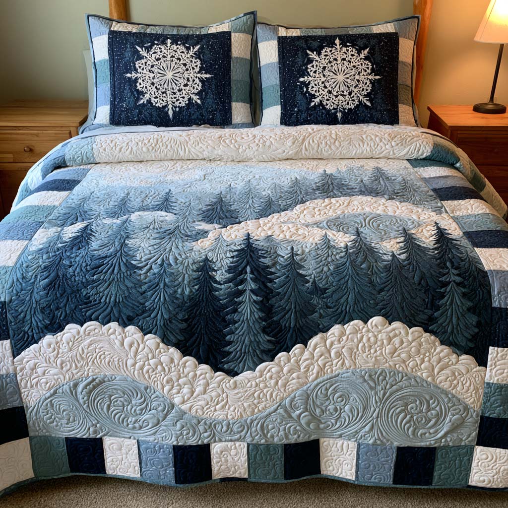Forest Nature Journey Bamboo Quilt Bedding Set
