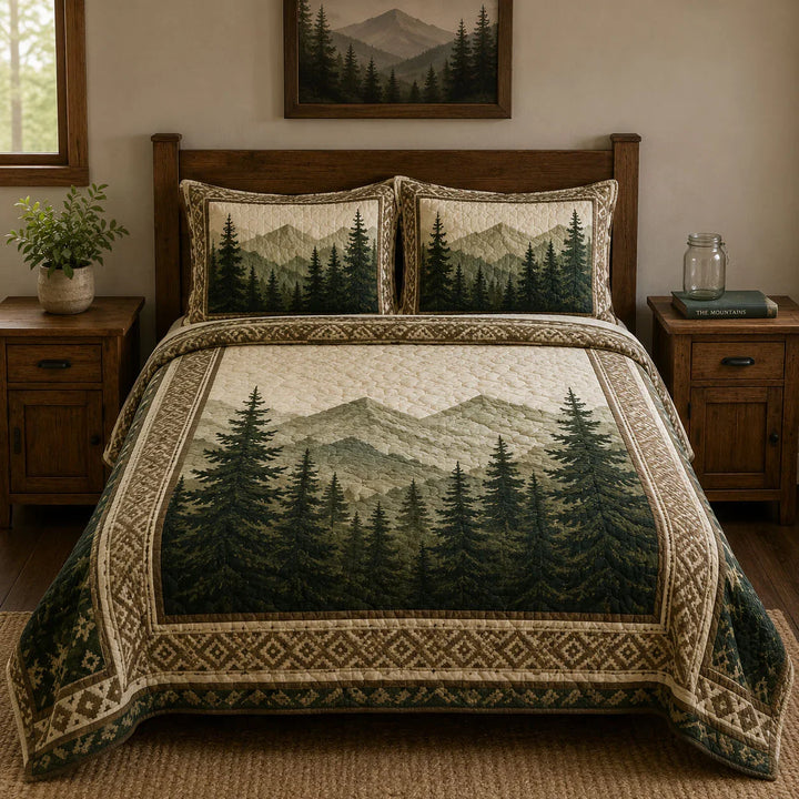 Forest Whisper Bamboo Quilt Bedding Set