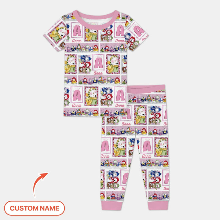 Zweiteiliges, kurzärmliges Pyjama-Set mit Marienkäfern
