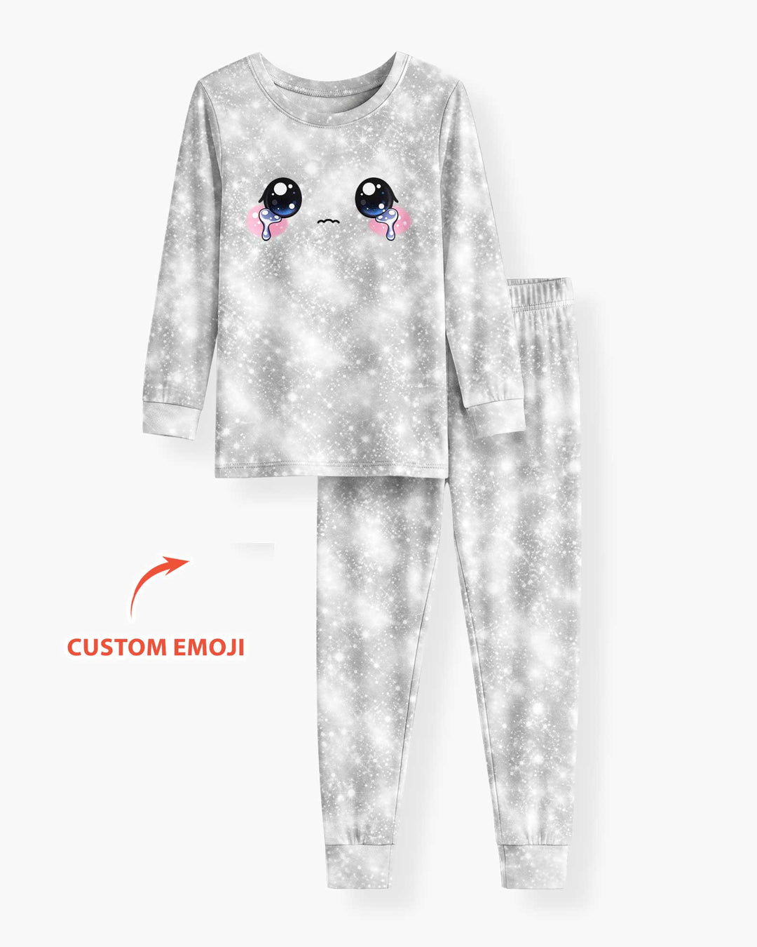 Cute Dumplings Emoji Gift For Squishy Hunter Bamboo Two Piece Long Sleeve Pajama Set