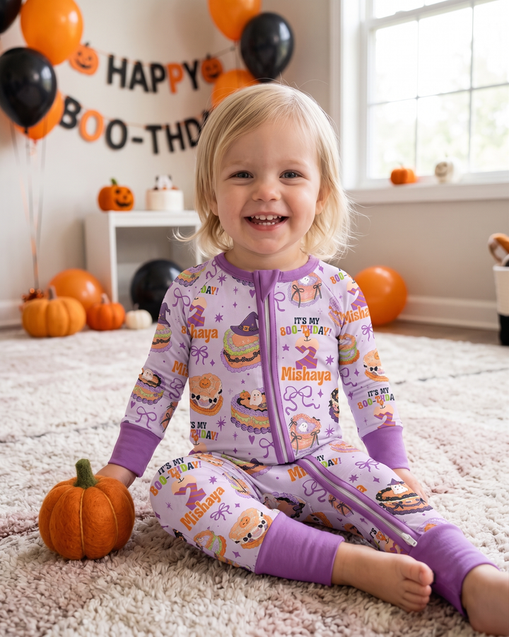 Custom Halloween Birthday Bamboo Convertible Zippy
