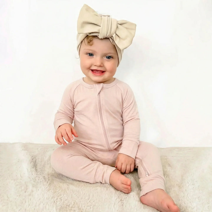 Blush Bamboo Convertible Zippered Romper