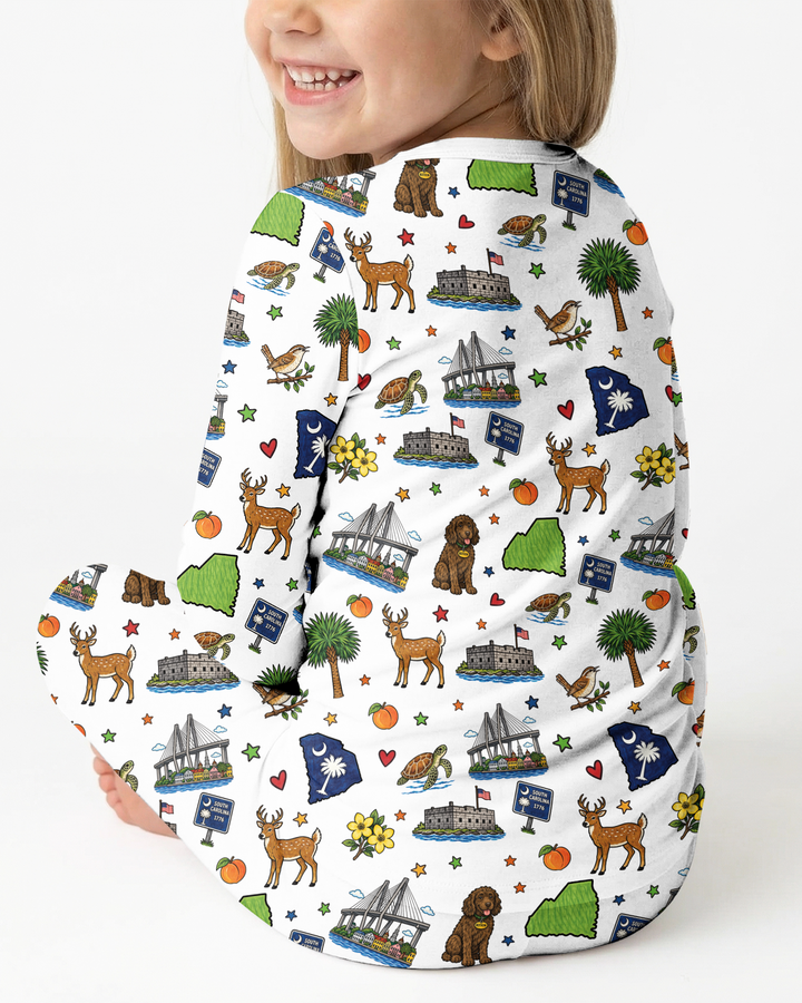 Someone in South Carolina Loves Me Bamboo Two Piece Long Sleeve Pajama Set