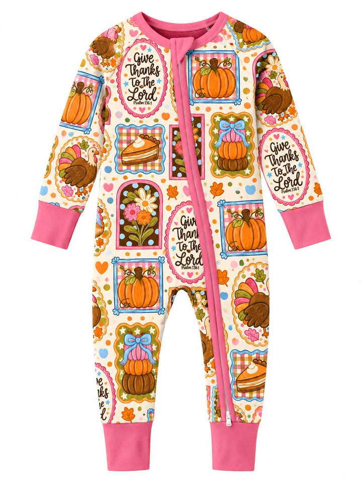 Give Thanks to the Lord Bamboo Convertible Zippy