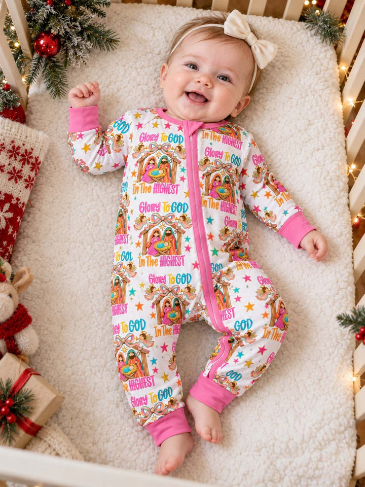 Glory To God Nativity Bamboo Convertible Zippy