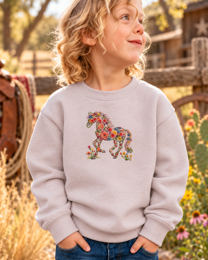 Sweatshirt mit Rundhalsausschnitt aus Bambusfaser