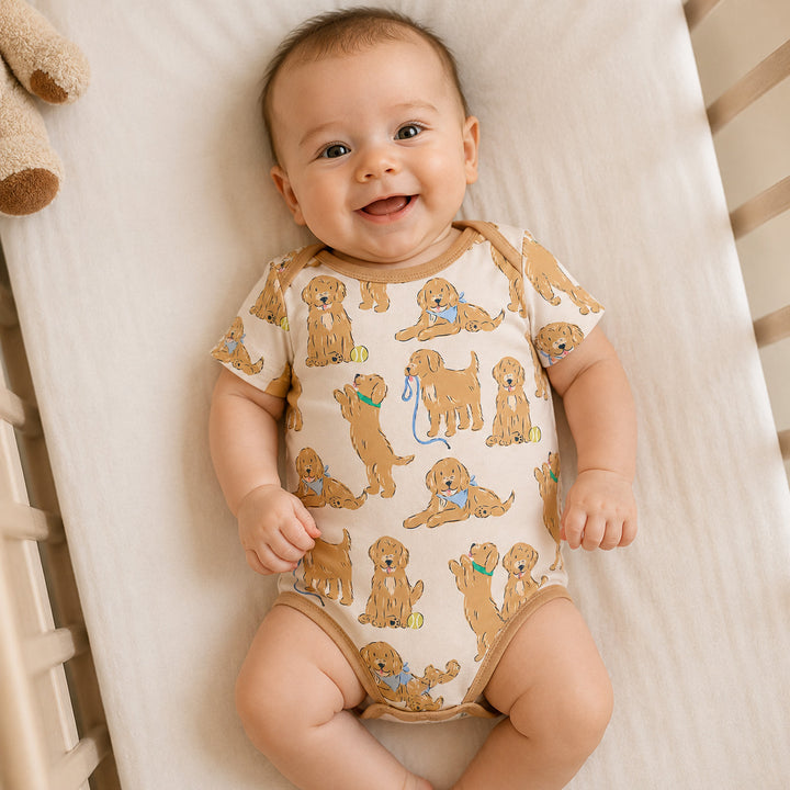 Gerippte Babykleidung mit individuellem Foto - Weich &amp; Skizzenhaft