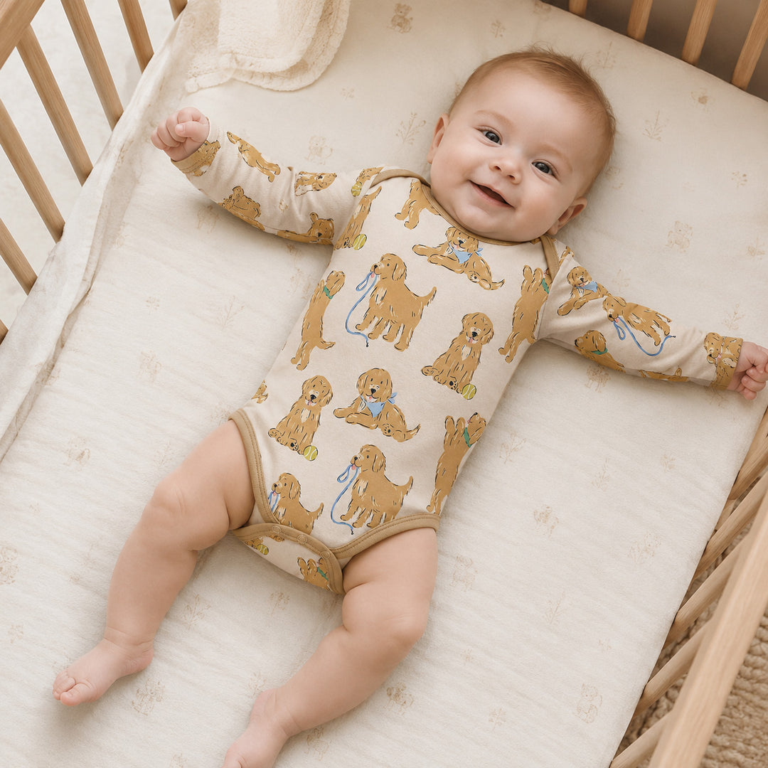Gerippte Babykleidung mit individuellem Foto - Weich &amp; Skizzenhaft