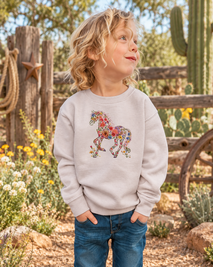 Sweatshirt mit Rundhalsausschnitt aus Bambusfaser