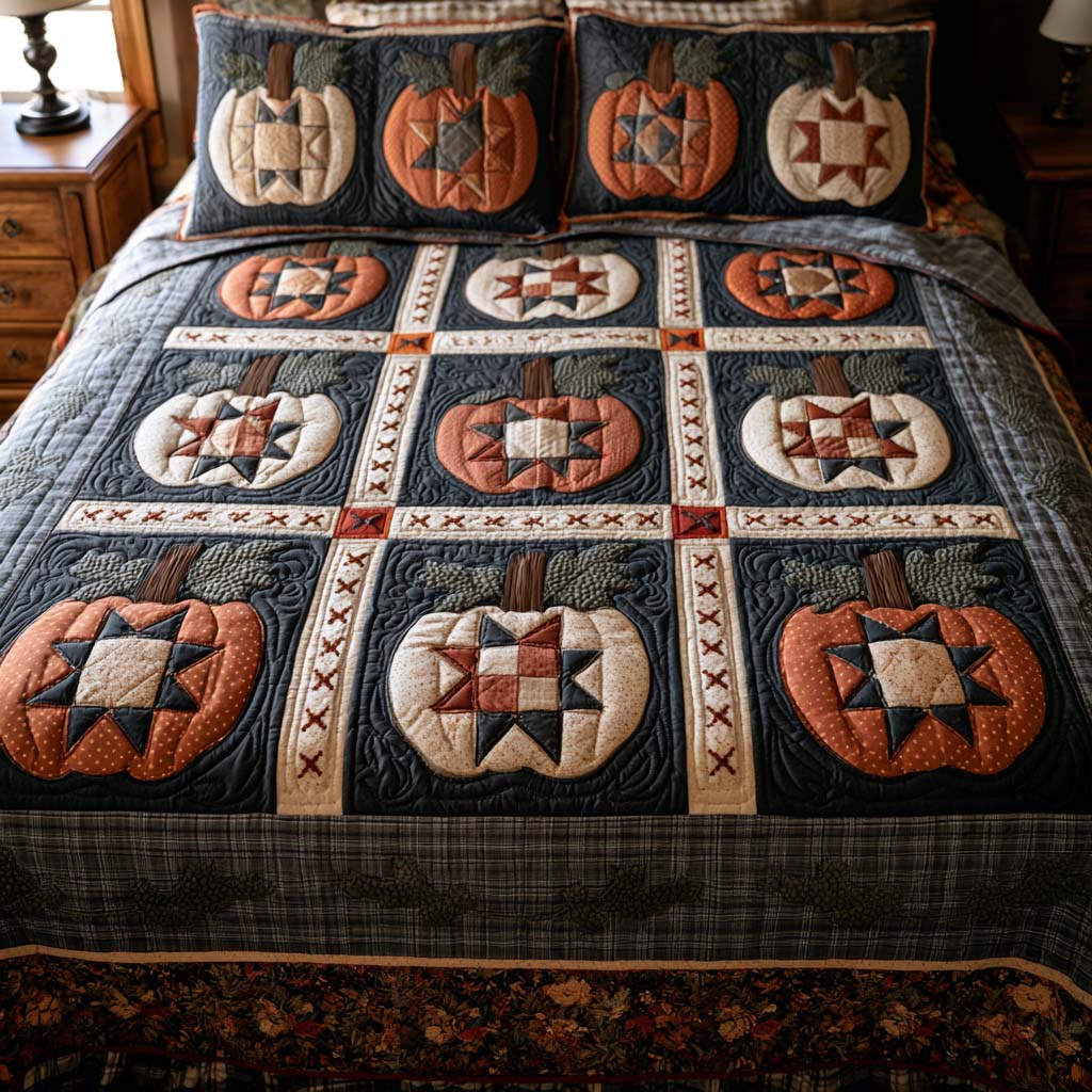Golden Forest Bamboo Quilt Bedding Set