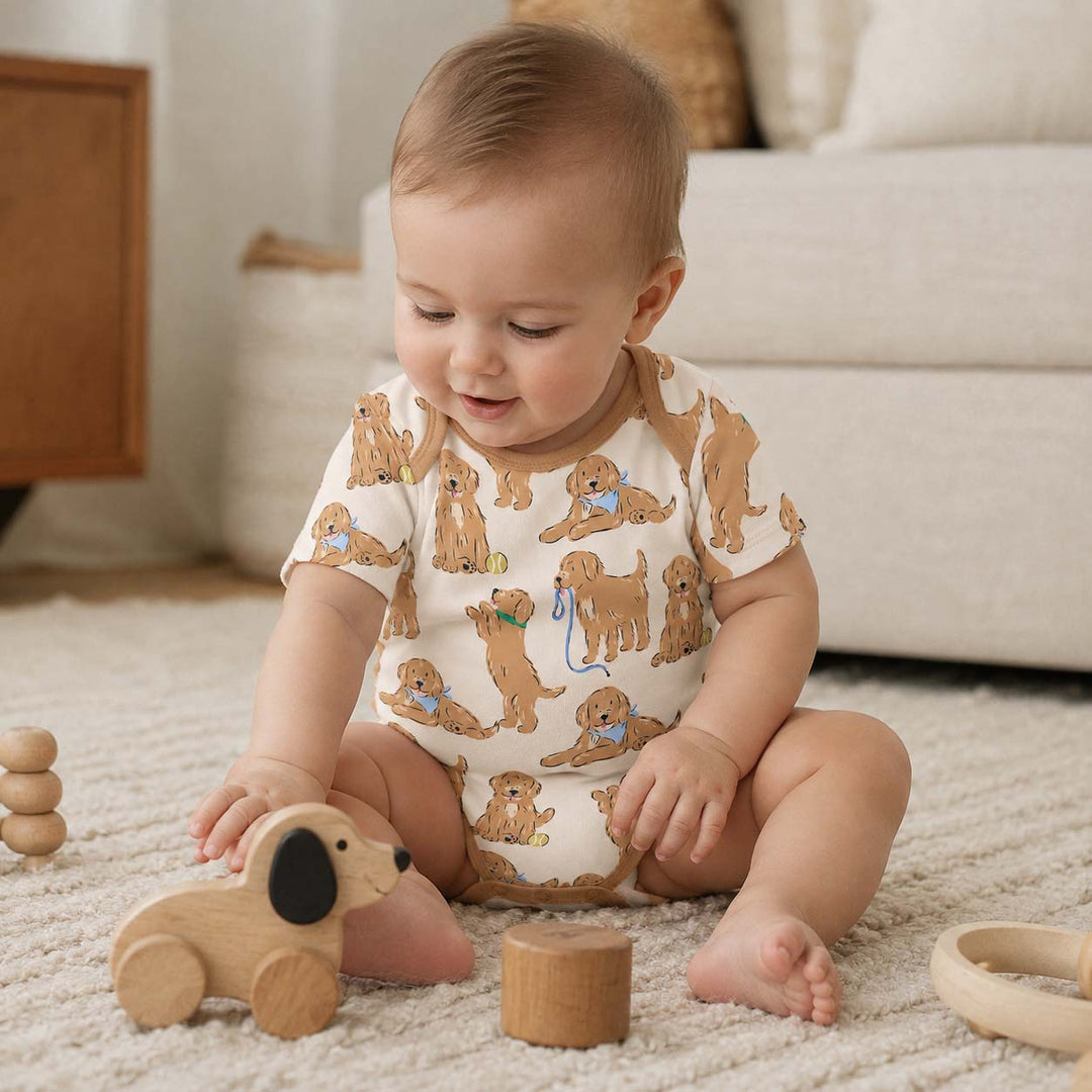 Gerippte Babykleidung mit individuellem Foto - Weich &amp; Skizzenhaft