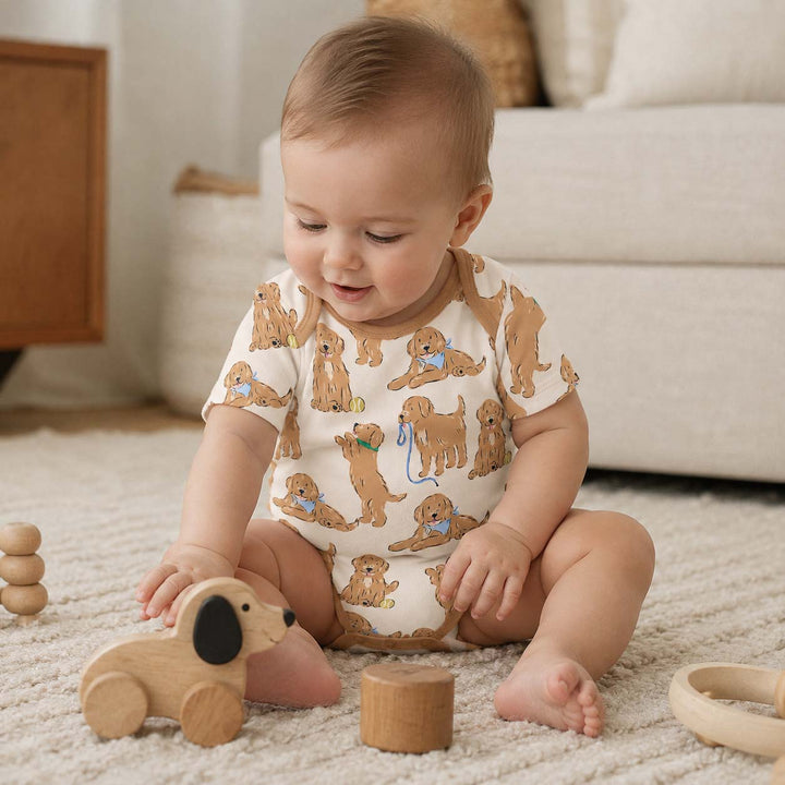 Gerippte Babykleidung mit individuellem Foto - Weich &amp; Skizzenhaft
