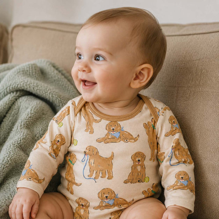 Gerippte Babykleidung mit individuellem Foto - Weich &amp; Skizzenhaft