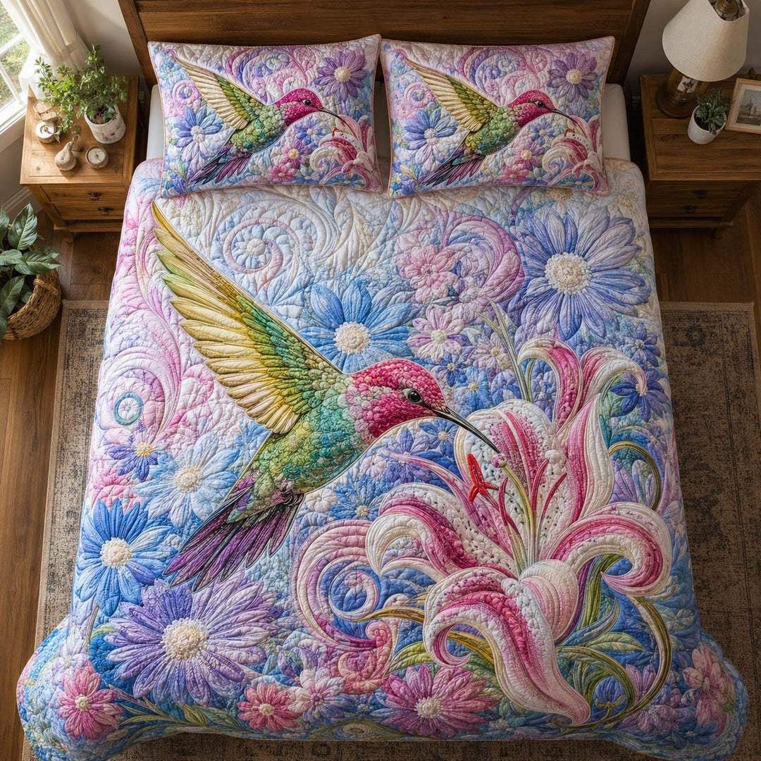 Graceful Wings Garden Bamboo Quilt Bedding Set