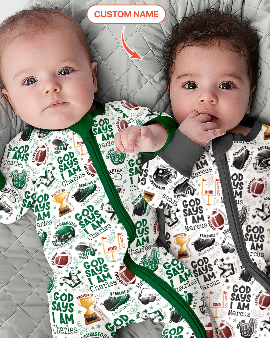 Gerippte Babykleidung mit individuellem Foto - Weich &amp; Skizzenhaft