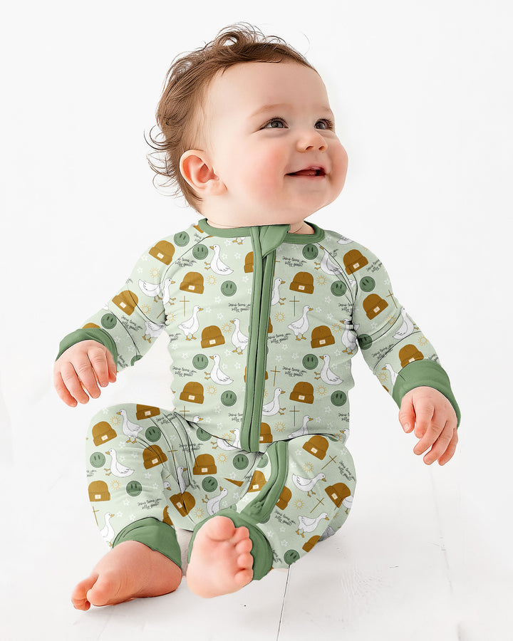 Gerippte Babykleidung mit individuellem Foto - Weich &amp; Skizzenhaft